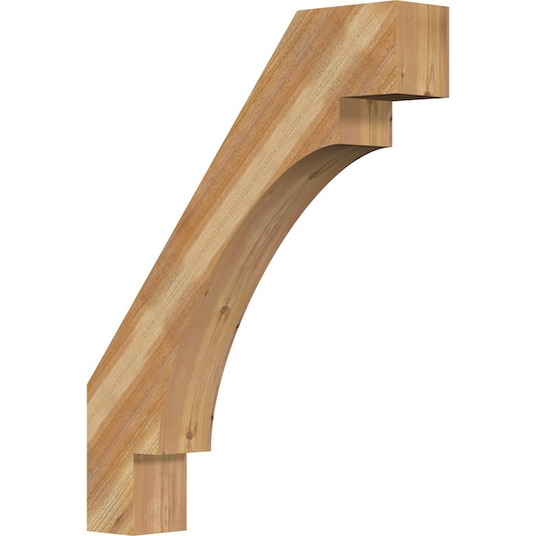 Ekena Millwork 6"W x 32"D x 40"H Merced Rough Sawn Knee Brace, Western Red Cedar BRC06X32X40MRC00RWR - main